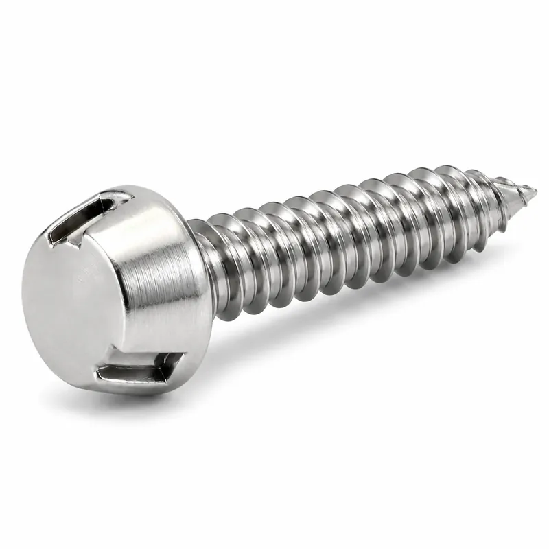 10 X 2" Tamper Resistant Sheet Metal Screws Tri-Groove Drive Steel Zinc Plated (100 / Pkg.) Seasonal Sale