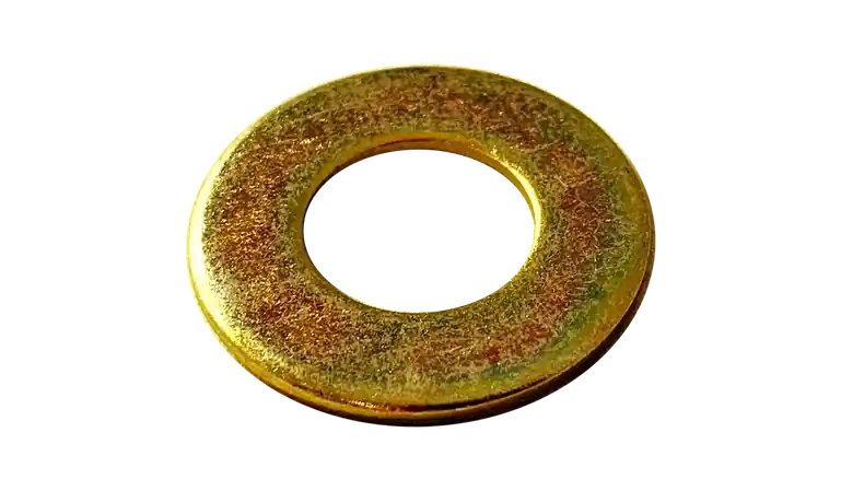 New Arrival 3/8" Flat Washers SAE Steel Zinc Yellow (2000 / Pkg.)