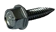 10-16 x 3/4" Self-Piercing Screws Unslotted Hex Washer Head Serrated 5/16" Across Flats Steel Zinc & Bake (7000 / Pkg.) Limited Offer