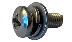 In Demand 4-40 x 3/8" SEMS Machine Screws Phillips Pan Head Split Lock & Regular Flat Washer 18/8 Stainless Steel (5000 / Pkg.)