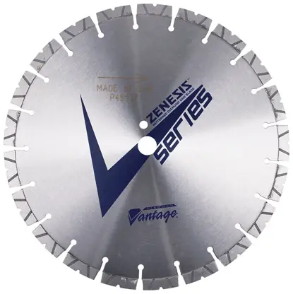 Diamond Vantage 6021EVWZX4 60" x 0.210" x 1" Walk Behind Saw Diamond Blade for Concrete ZENESIS V SERIES PRO 12mm Segments Must Have