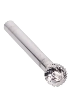 3/4" X 11/16" Ball-End Double Cut Carbide Bur Solid Carbide 1/4" Round Shank DULSD7 Professional Grade