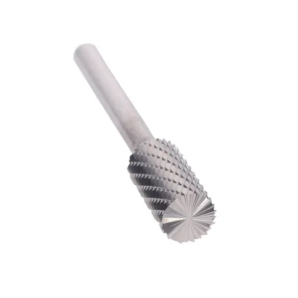 Free Returns 3/8" X 1-1/2" Cylindrical End-Cut Double Cut Carbide Bur Solid Carbide 1/4" Round Shank DULSB3B