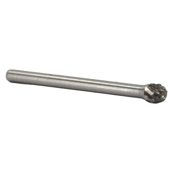Budget 3/16" X 5/32" Ball End Miniature Carbide Bur Solid Carbide 3/16" Round Shank DULSD81