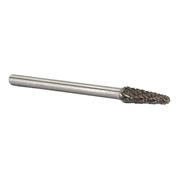 1/8" X 1/2" Cone Radius-End 14 Degree Taper Miniature Carbide Bur Solid Carbide 1/8" Round Shank DULSL42 Best Seller