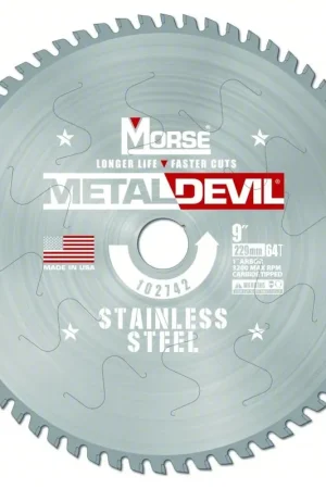 5-7/8" 40 Tooth Steel Circular Saw Blade 20MM" Arbor MK Morse CSM5884020FNFC Special Discount