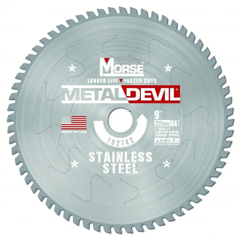 5-7/8" 40 Tooth Steel Circular Saw Blade 20MM" Arbor MK Morse CSM5884020FNFC Special Discount