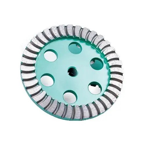 Diamond Vantage 04CDDDX2 4" 7/8-5/8 Double Row Cup Wheel, X2 Premium Grade for Concrete/Masonry GREEN CUP WHEEL Flash Sale