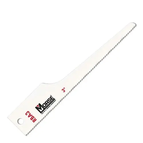 Trending 4" 1/2" 10 TPI Air Saw Blade Bi-Metal .025" Thick (25 / Pkg.) MK Morse RBA410T25