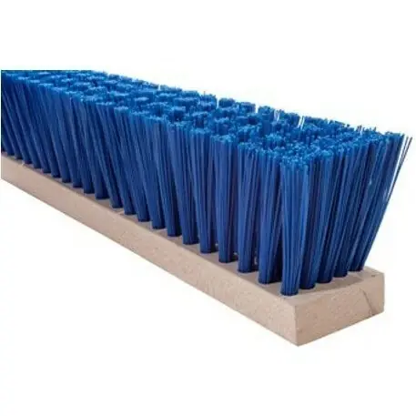 Cheap Magnolia Brush 6418 18" Blue Plastic Tapered Push Broom Head
