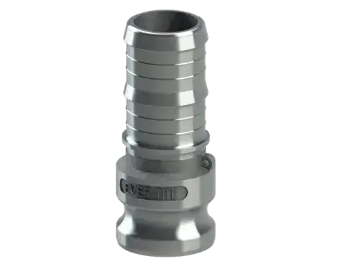 8" Type E Cam & Groove Adapter x Hose Shank Ever-Tite Aluminum Mega Sale