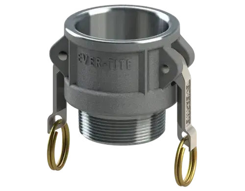 1-1/4" Type B Cam & Groove Coupler x Male NPT Ever-Tite Aluminum Best Seller