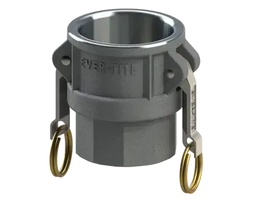 2" Type D Cam & Groove Coupler x Female NPT Ever-Tite Aluminum Fan Favorite