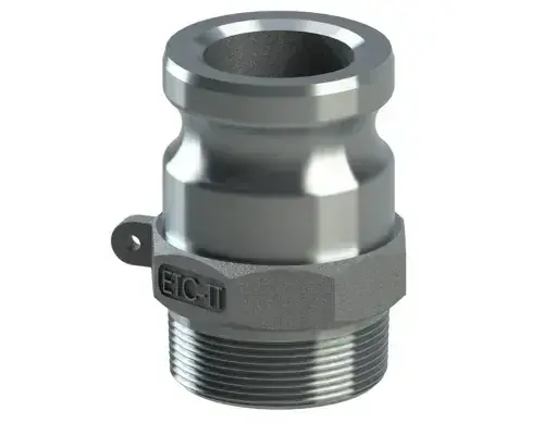 Same Day Shipping 1-1/4" Type F Cam & Groove Adapter x Male NPT Tough-Tite Aluminum (2 / Pkg.)