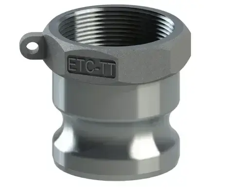 3" Type A Cam & Groove Adapter x Female NPT Tough-Tite Aluminum Fast Shipping