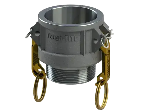 Direct From Factory 6" Type B Cam & Groove Coupler x Male NPT Tough-Tite Aluminum