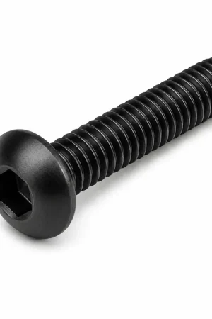 Weekend Sale 6-32 X 1/2" Socket Cap Screws Button Head Hex Socket Drive Nylon Pellet Fully Threaded Alloy Steel Thermal Black Oxide (100 / Pkg.)