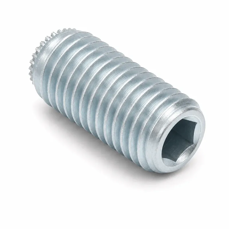 1/4-28 X 3/4" Knurled Cup Point Socket Set Screws Alloy Steel Zinc Plated (100 / Pkg.) Limited Offer