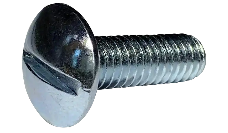 10-32 X 6" Truss Head Machine Screws Slotted Drive Steel Zinc Plated (100 / Pkg.) While Supplies Last
