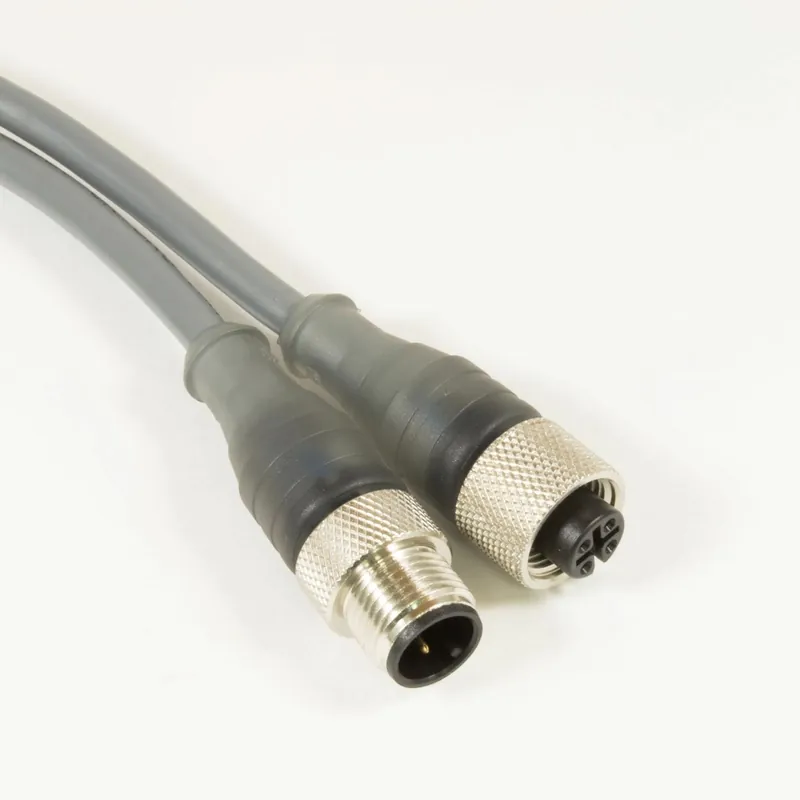 OBSOLETE - Alpha Connect Cordset - M12 Male Straight to M12 Female Straight - 22AWG 8 Poles - DR08AR112 - Slate - 20M (65.6ft) Best Seller
