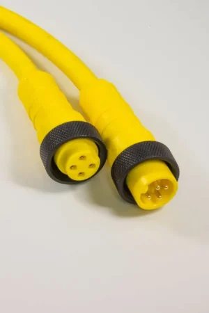 While Supplies Last OBSOLETE - Alpha Connect Cordset - Mini Male Int Threads to Mini Female Straight - 16AWG 3 Poles - PR03KR113 - Yellow - 15M (49.2ft)