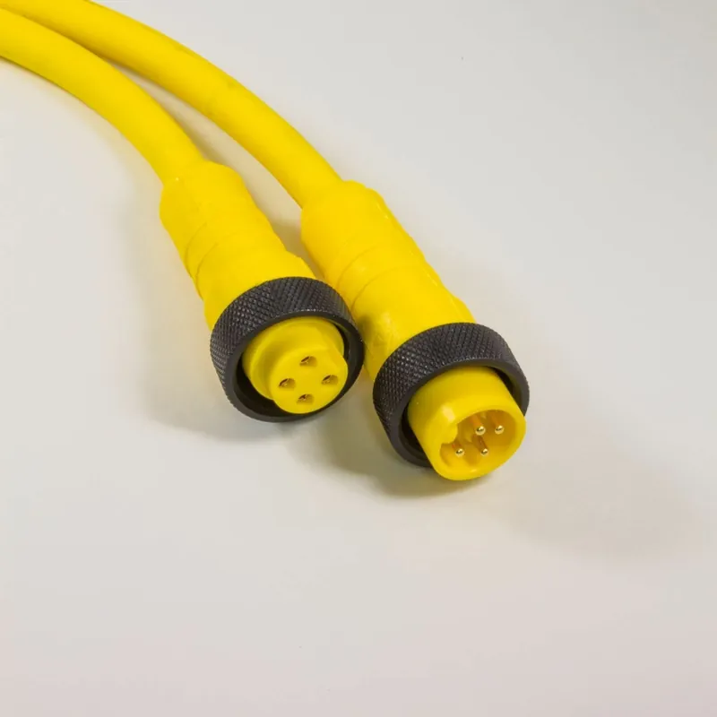 While Supplies Last OBSOLETE - Alpha Connect Cordset - Mini Male Int Threads to Mini Female Straight - 16AWG 3 Poles - PR03KR113 - Yellow - 15M (49.2ft)