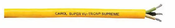 Professional Grade Super Vu-Tron® Supreme Type SOOW Portable Cord GenClean® Jacket - 16 AWG 5 Conductor - Yellow