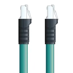 Reduced Price C5E101S02 - LAPP ETHERLINE® Industrial Cordsets 26 AWG / 2 pair CAT5e - Teal Polyurethane (PUR) - RJ45 / RJ45 connectors - 2m