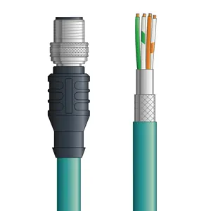 PB4110131S01 - LAPP UNITRONIC® PROFIBUS Cordsets 22 AWG / 1 pair Bus - Violet PVC - M12 Male 90 deg / M12 Male 90 deg connectors - 1m Markdown