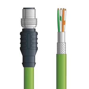 PB4110134S10 - LAPP UNITRONIC® PROFIBUS Cordsets 22 AWG / 1 pair Bus - Violet PVC - M12 Female 90 deg / M12 Female connectors - 10m High Quality