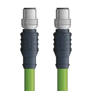 Price Drop PB4110160S10 - LAPP UNITRONIC® PROFIBUS Cordsets 22 AWG / 1 pair Bus - Violet PVC - M12 Male 90 deg (2) / D-sub Straight connectors - 10m