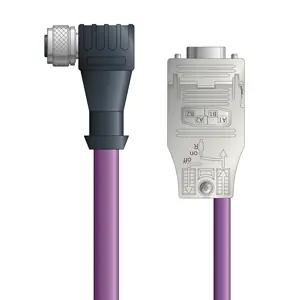 PB4110155F10 - LAPP UNITRONIC® PROFIBUS Cordsets 24 AWG / 1 pair Bus - Violet Polyurethane (PUR) - M12 Female 90 deg / D-sub Straight connectors - 10m Mega Sale