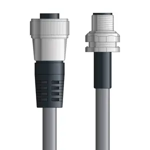 Final Sale DN4110087S01 - LAPP UNITRONIC® DeviceNet Cordsets 15 & 18 AWG / 1 + 1 pair Bus - Gray PVC - 7/8 in Female / M12 Male Bulkhead connectors - 1m