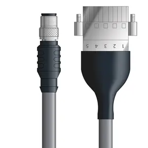 DN4110048S01 - LAPP UNITRONIC® DeviceNet Cordsets 15 & 18 AWG / 1 + 1 pair Bus - Gray PVC - M12 Male / Plug Header connectors - 1m Best Choice