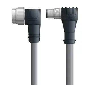DN4110062F02 - LAPP UNITRONIC® DeviceNet Cordsets 14 & 18 AWG / 1 + 1 pair Bus - Gray PVC - 7/8 in Male 90 deg / M12 Male 90 deg connectors - 2m Same Day Shipping