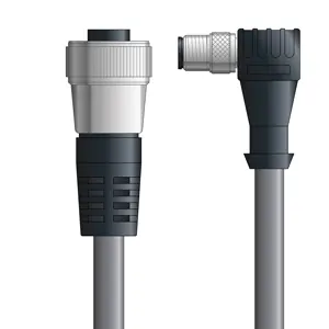 DN4110032F02 - LAPP UNITRONIC® DeviceNet Cordsets 14 & 18 AWG / 1 + 1 pair Bus - Gray PVC - 7/8 in Female / M12 Male 90 deg connectors - 2m Price Cut