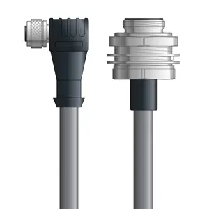 DN4110077S02 - LAPP UNITRONIC® DeviceNet Cordsets 15 & 18 AWG / 1 + 1 pair Bus - Gray PVC - M12 Female 90 deg / 7/8 in Male Bulkhead connectors - 2m Low Price
