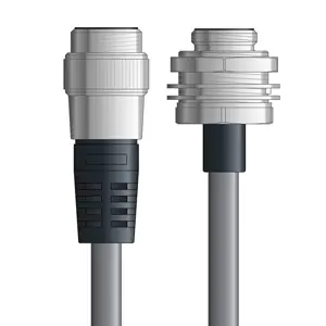 Same Day Shipping DN4110072S05 - LAPP UNITRONIC® DeviceNet Cordsets 15 & 18 AWG / 1 + 1 pair Bus - Gray PVC - 7/8 in Male / 7/8 in Male Bulkhead connectors - 5m