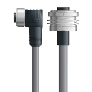 Direct From Factory DN4110079S05 - LAPP UNITRONIC® DeviceNet Cordsets 15 & 18 AWG / 1 + 1 pair Bus - Gray PVC - 7/8 in Female 90 deg / 7/8 in Female Bulkhead connectors - 5m