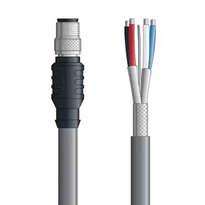 Deal DN4110019F05 - LAPP UNITRONIC® DeviceNet Cordsets 14 & 18 AWG / 1 + 1 pair Bus - Gray PVC - M12 Male / Wire Leads connectors - 5m