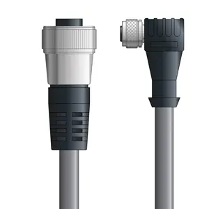Discount DN4110068S05 - LAPP UNITRONIC® DeviceNet Cordsets 15 & 18 AWG / 1 + 1 pair Bus - Gray PVC - 7/8 in Female / M12 Female 90 deg connectors - 5m