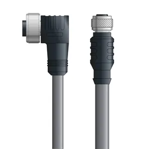 Next Day Delivery DN4110066F05 - LAPP UNITRONIC® DeviceNet Cordsets 14 & 18 AWG / 1 + 1 pair Bus - Gray PVC - 7/8 in Female 90 deg / M12 Female connectors - 5m