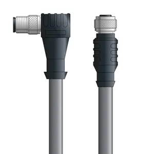 Price Drop DN4110025F05 - LAPP UNITRONIC® DeviceNet Cordsets 14 & 18 AWG / 1 + 1 pair Bus - Gray PVC - M12 Male 90 deg / M12 Female connectors - 5m