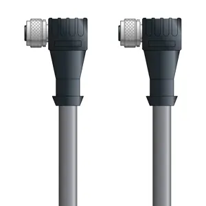 DN4110071F05 - LAPP UNITRONIC® DeviceNet Cordsets 14 & 18 AWG / 1 + 1 pair Bus - Gray PVC - M12 Female 90 deg / M12 Female 90 deg connectors - 5m Grab Now