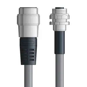 Latest DN4110091F05 - LAPP UNITRONIC® DeviceNet Cordsets 14 & 18 AWG / 1 + 1 pair Bus - Gray PVC - 7/8 in Male / M12 Female Bulkhead connectors - 5m