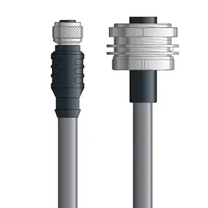 DN4110082F05 - LAPP UNITRONIC® DeviceNet Cordsets 14 & 18 AWG / 1 + 1 pair Bus - Gray PVC - M12 Female / 7/8 in Female Bulkhead connectors - 5m Trending