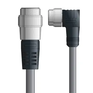 DN4110053F10 - LAPP UNITRONIC® DeviceNet Cordsets 14 & 18 AWG / 1 + 1 pair Bus - Gray PVC - 7/8 in Male / 7/8 in Male 90 deg connectors - 10m Markdown