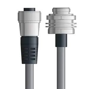 DN4110015S10 - LAPP UNITRONIC® DeviceNet Cordsets 15 & 18 AWG / 1 + 1 pair Bus - Gray PVC - 7/8 in Female / 7/8 in Male Bulkhead connectors - 10m Buy Direct
