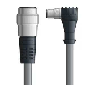 DN4110061F10 - LAPP UNITRONIC® DeviceNet Cordsets 14 & 18 AWG / 1 + 1 pair Bus - Gray PVC - 7/8 in Male / M12 Male 90 deg connectors - 10m Grab Now