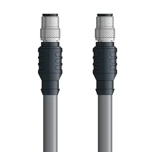 While Supplies Last DN4110060F10 - LAPP UNITRONIC® DeviceNet Cordsets 14 & 18 AWG / 1 + 1 pair Bus - Gray PVC - M12 Male / M12 Male connectors - 10m